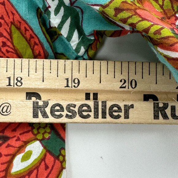 Exclusively for Signals Top Womens 3/4 Sleeve Floral Asymmetric Hem Multicolor M - Picture 6 of 10